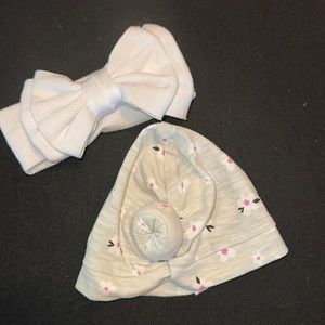 Knotted turban & bow headband bundle